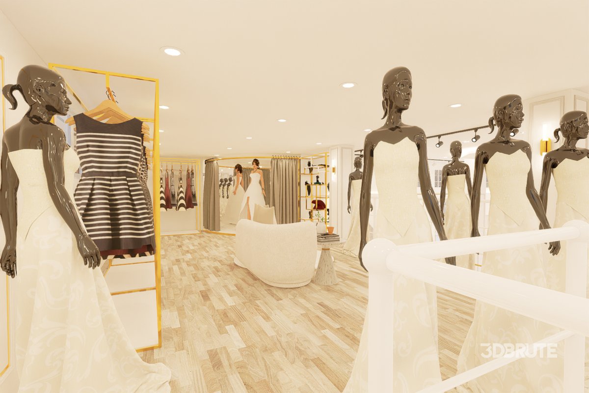 3D Wedding shop design Image 12