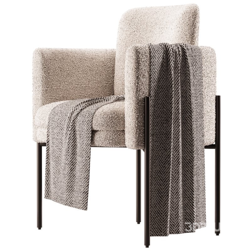 Richie Dining Armchair – Black Image 2