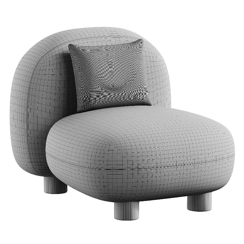 keny wine boucle armchair Image 3