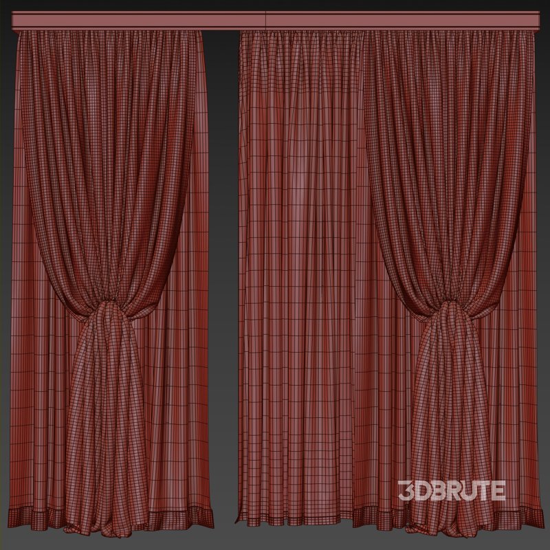 Curtains in Beige and Olive Set91 Image 2