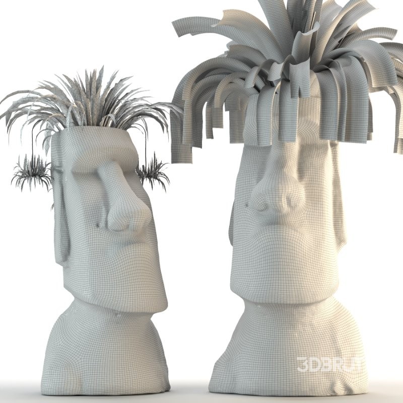 Easter Island Planter 03 Image 4