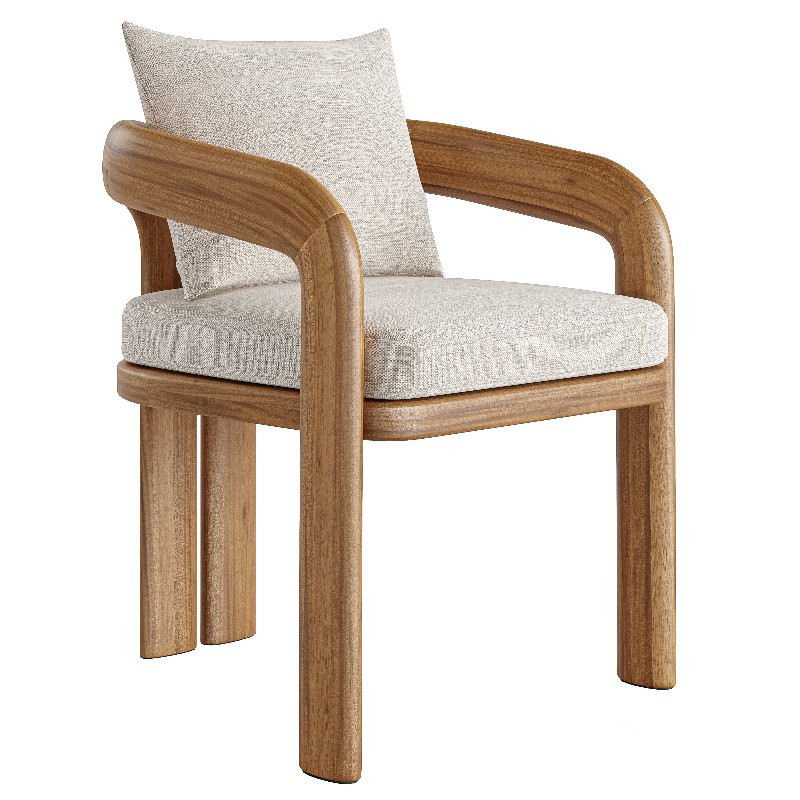 Chloe Teak Dining Chair and Table Image 6