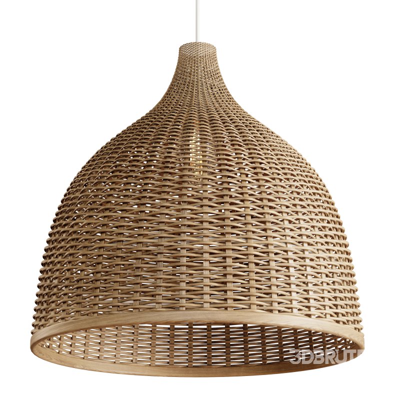 Rattan Pendant Light Handmade Basket Lamp Image 5