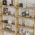 Wooden wall shelf unit with decor - Thumbnail 3