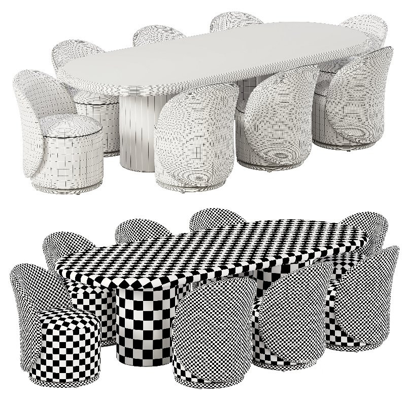 Quaid Outdoor Woven & Upholstered Dining Chair and Poole Outdoor Dining Table Image 5