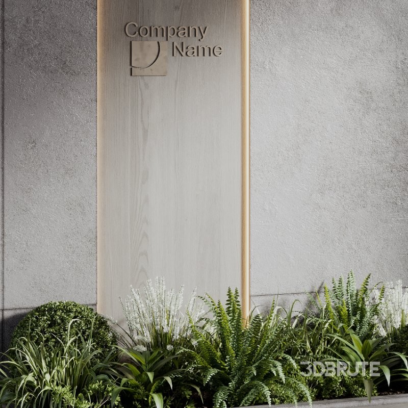 Wall with plant 09 Image 3