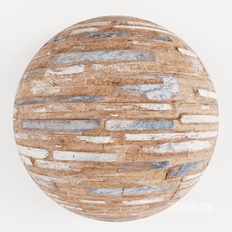 Stacked Stone Wall Image 3