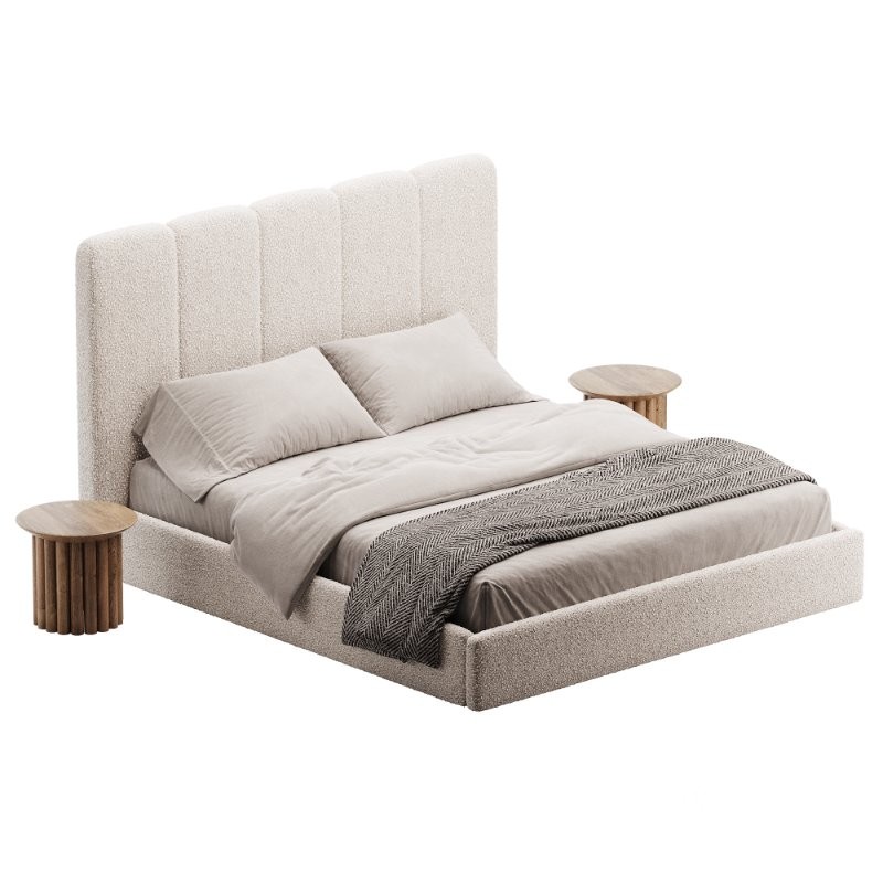 Palani Boucle Bed Cream Image 4