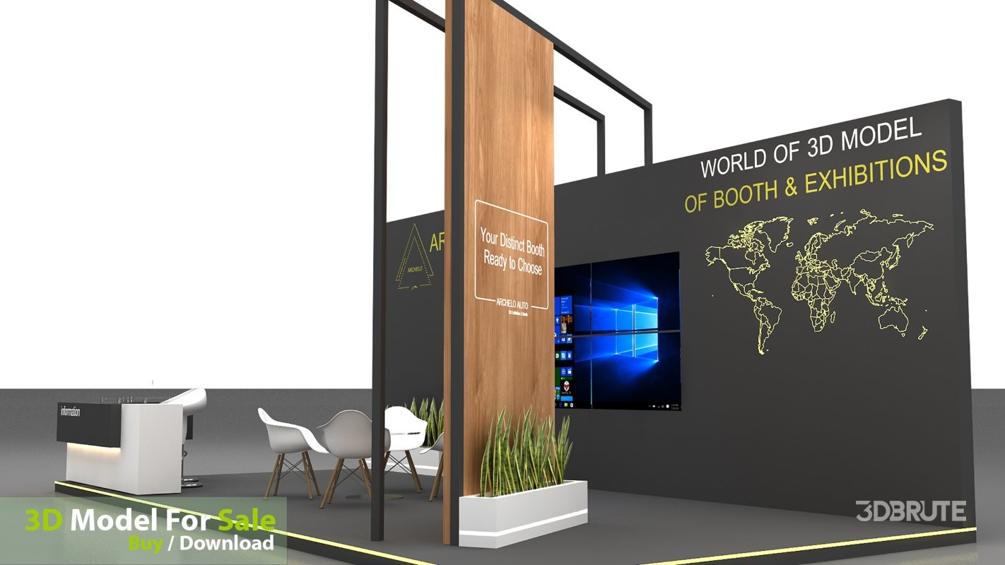 3d kiosk booth exhibition Image 3