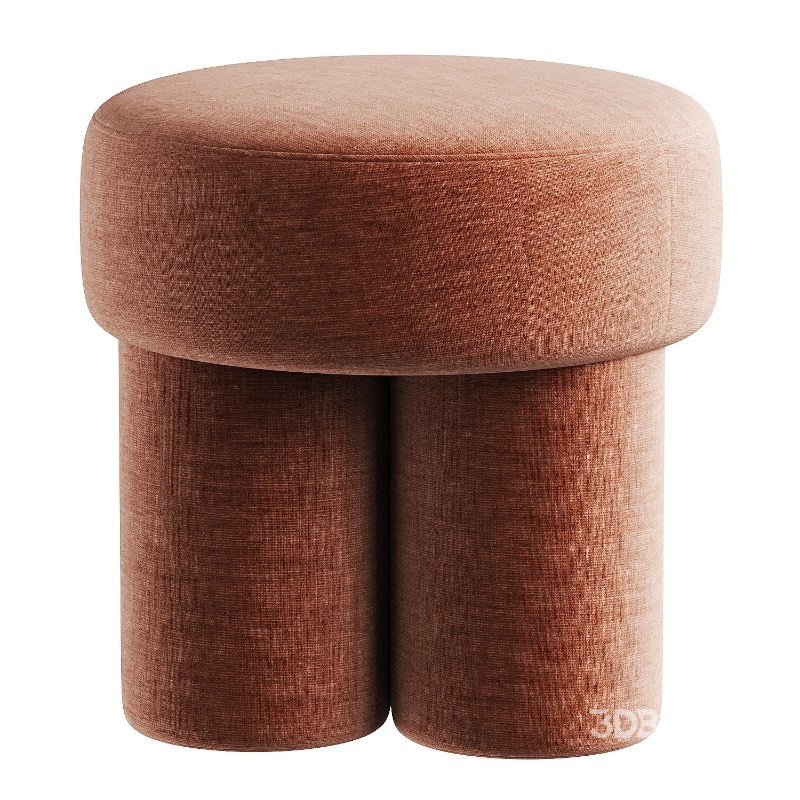 red pouf Image 1