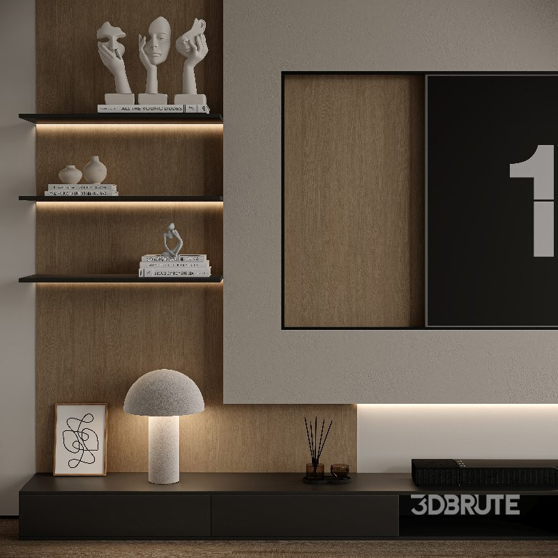 TV Wall-Set 07 Image 2