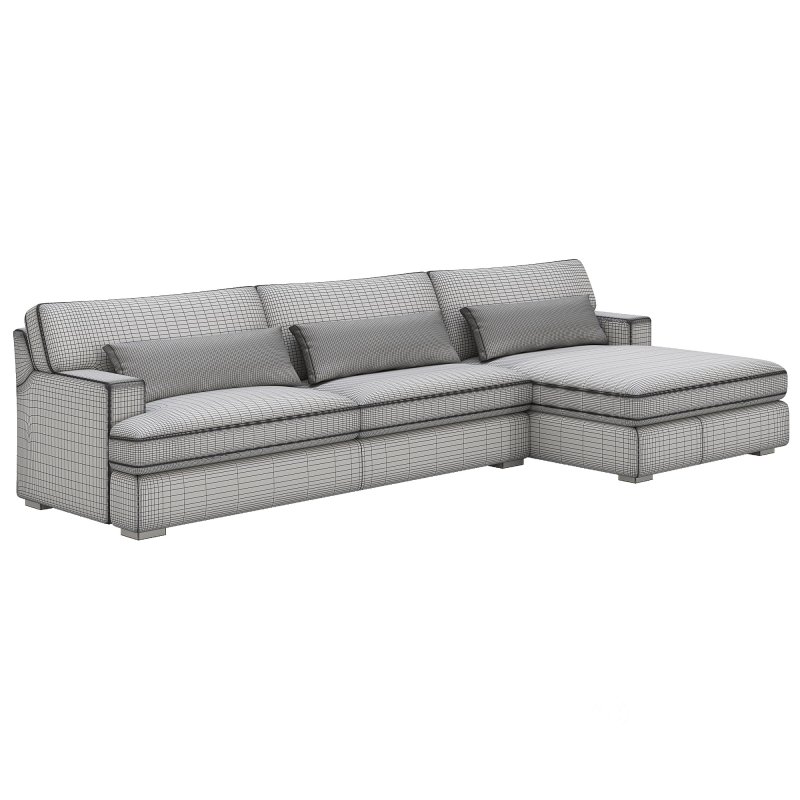 Dune Two-Piece Large Chaise Sectional By Arhaus Image 3