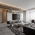 Modern living room and dining room interior scene - Thumbnail 4