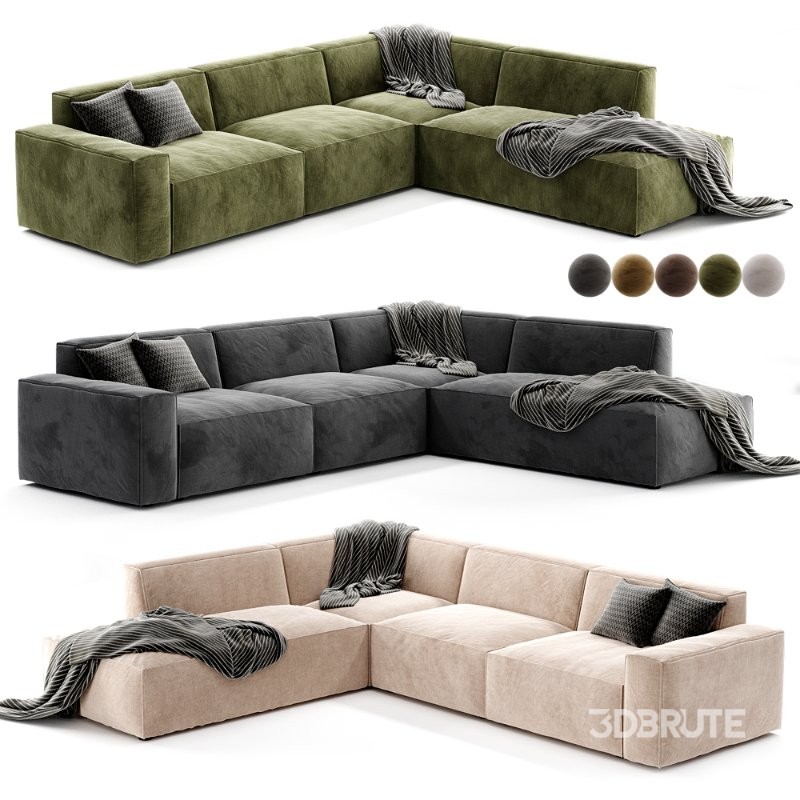 Jonathan Extended Side Chaise Corner Sofa Image 3