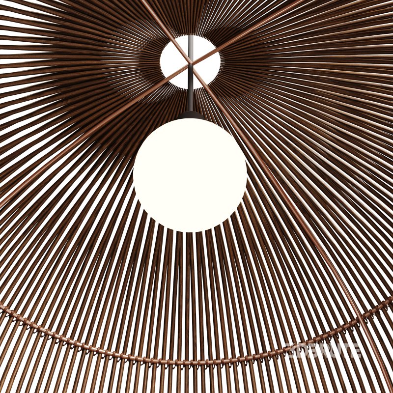 Nordic Chandelier Bamboo Hanging Lamps Image 8