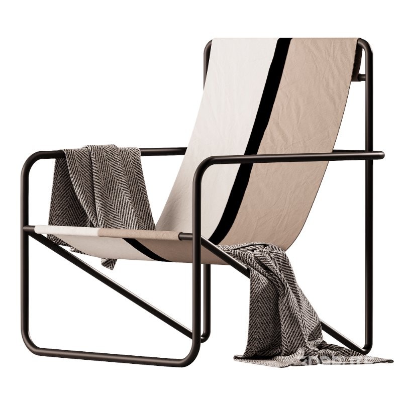 Ferm Living Desert Lounge Chair – Soil Image 2