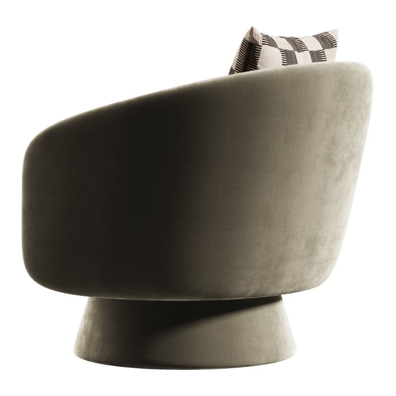 ROCITY Barrel Swivel Accent Chair Image 1