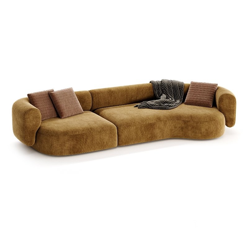 Contemporary Modern Hug Modular Sofa in Famiglia Fabric by Collector Studio Image 1