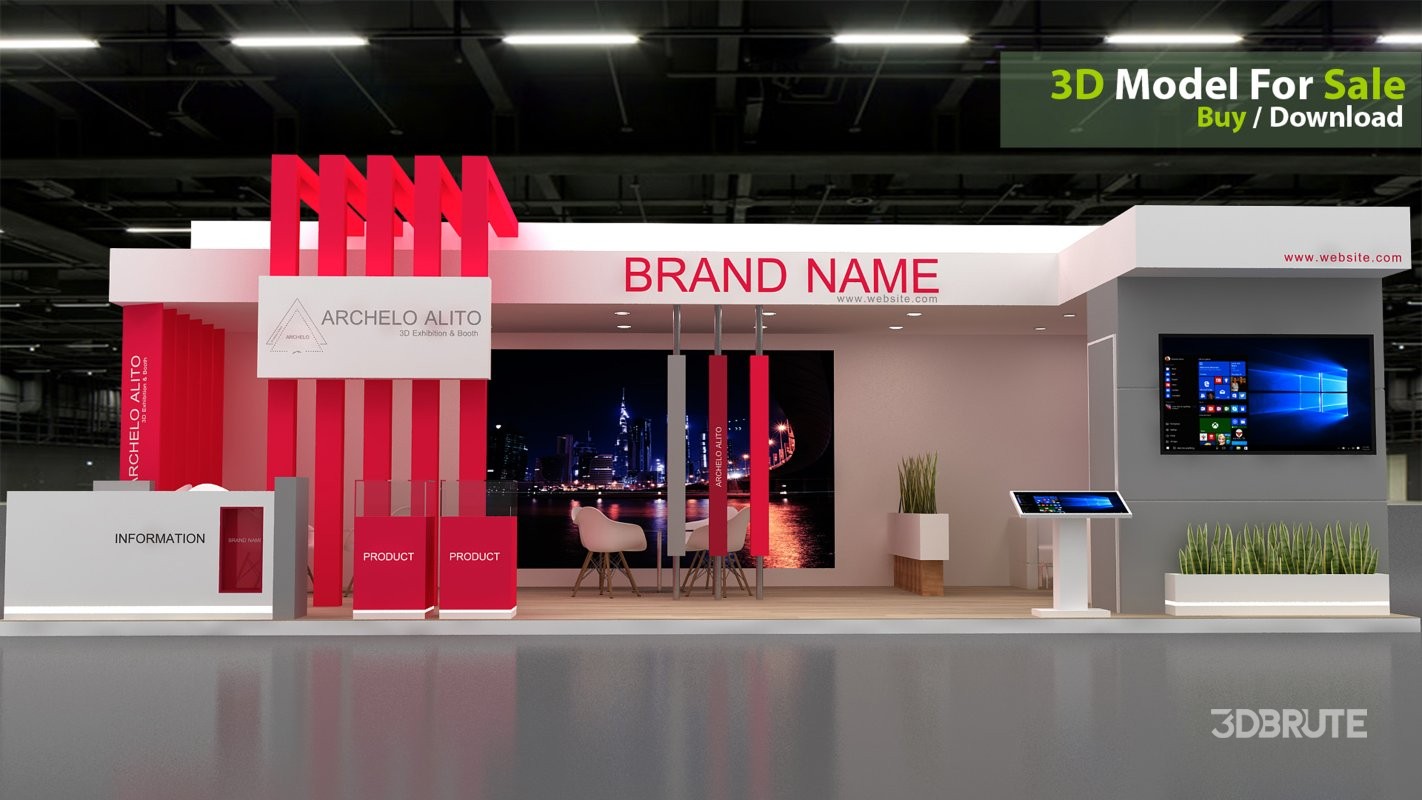 stall 3d model Image 5