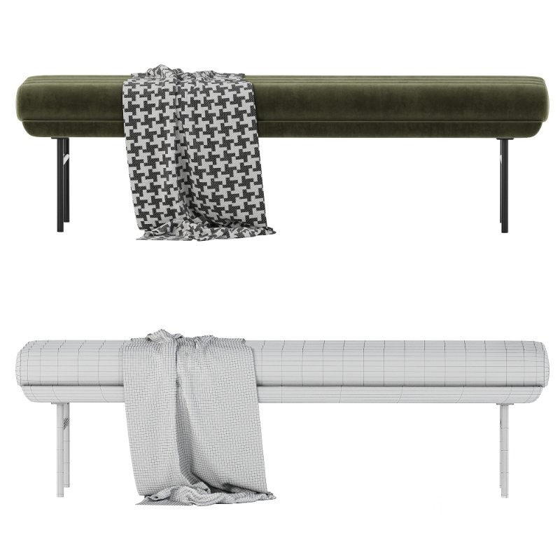 Pan Flute Bench by Saba Italia Image 1