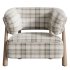 Dolores Stone Cream Fabric Occasional Chair - Thumbnail 8