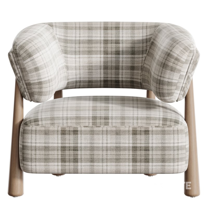 Dolores Stone Cream Fabric Occasional Chair Image 8