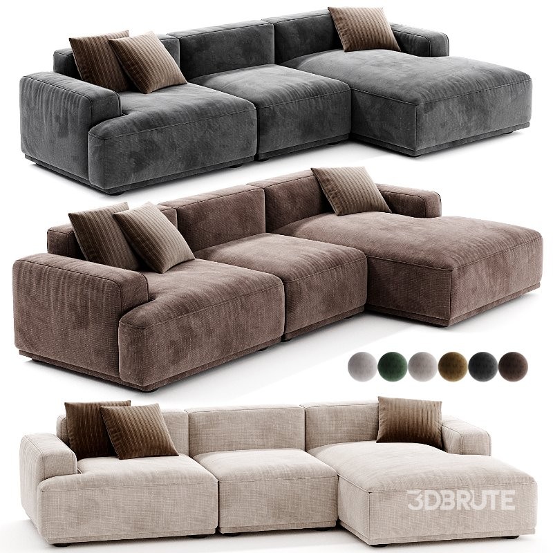 Muuto Connect Soft Modular Sofa 3 Seater Image 3