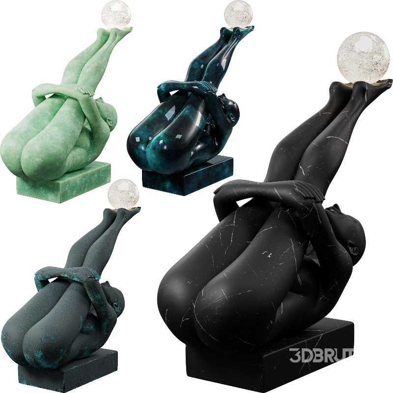 Balancing Human Figure with Light Sphere Image 2