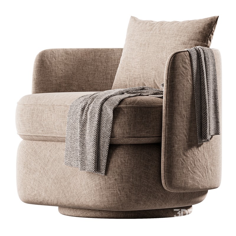 Swivel chair Dandy beige Image 2