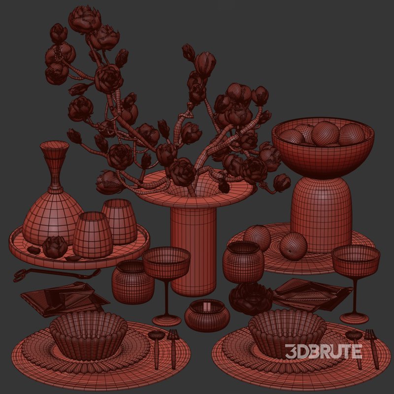 Amber Serenity Dining Composition 28 Image 4