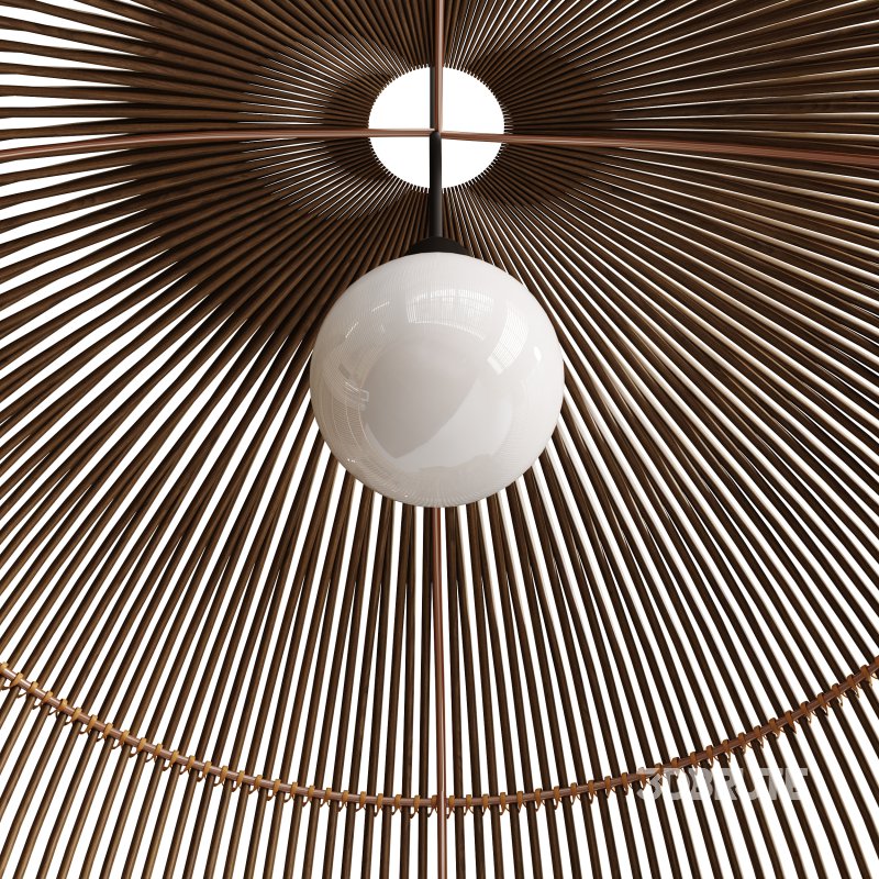 Nordic Chandelier Bamboo Hanging Lamps Image 7