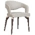 Liliana Armrest Leather Dining Chairs - Thumbnail 3