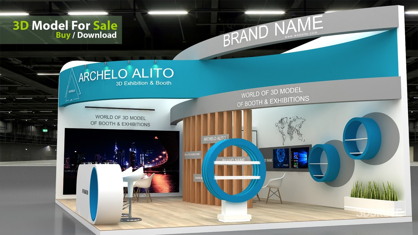 stall 3d model Image 1