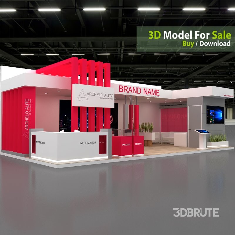 stall 3d model Image 1