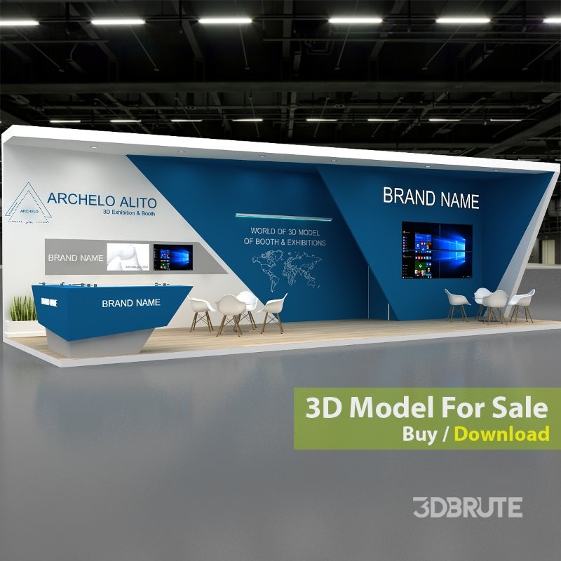 stall 3d model Image 1