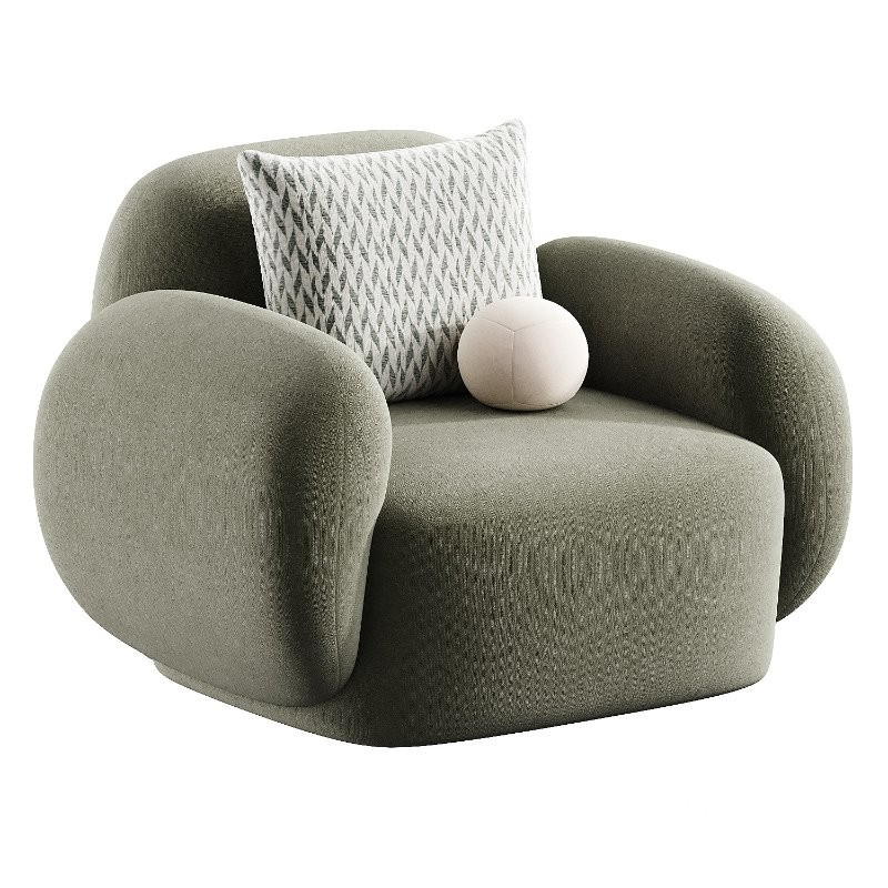 hazel beige lounge chair Image 2