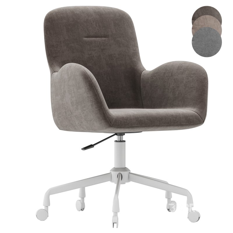 Office chair Frey Textile Beige Image 2