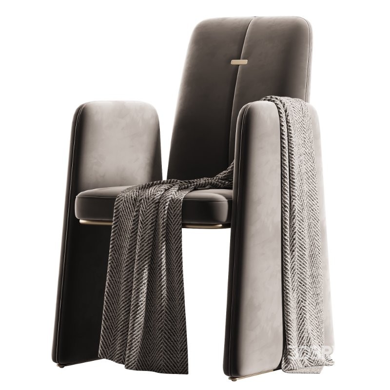 HOTHING YUPPIES Leather chair with armrests Image 4