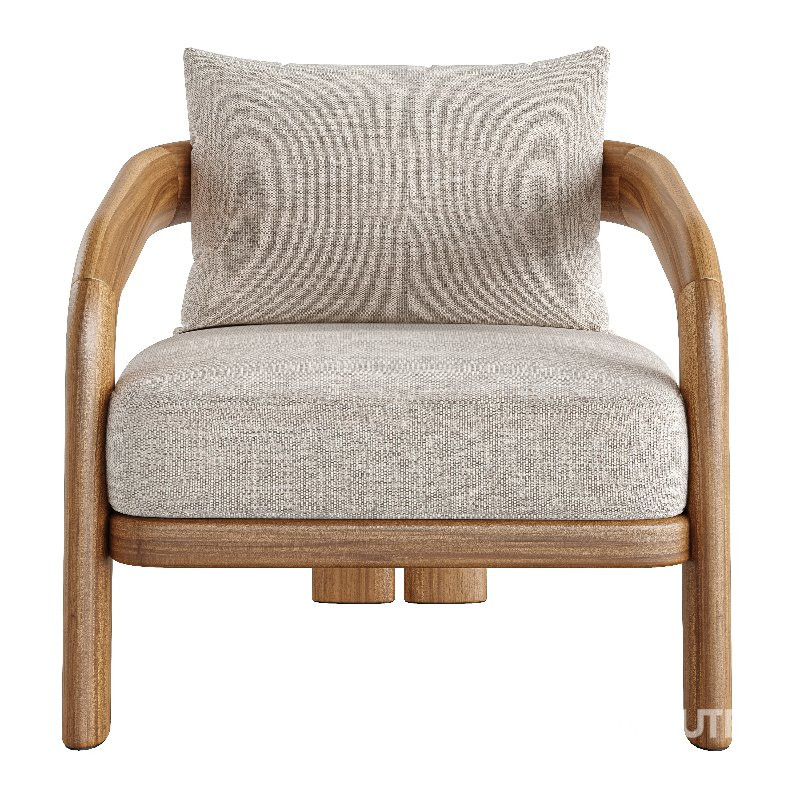 Chloe Teak Lounge Chair Image 5