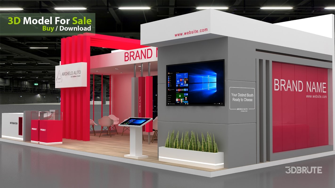 stall 3d model Image 3