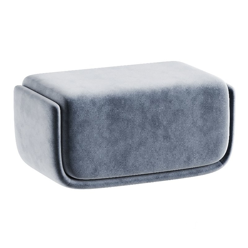 basket pouf black Image 1