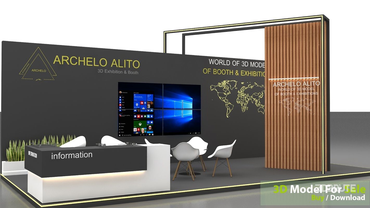 3d kiosk booth exhibition Image 6