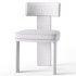 Isadora Isabelline White Fabric Dining Chair - Thumbnail 1