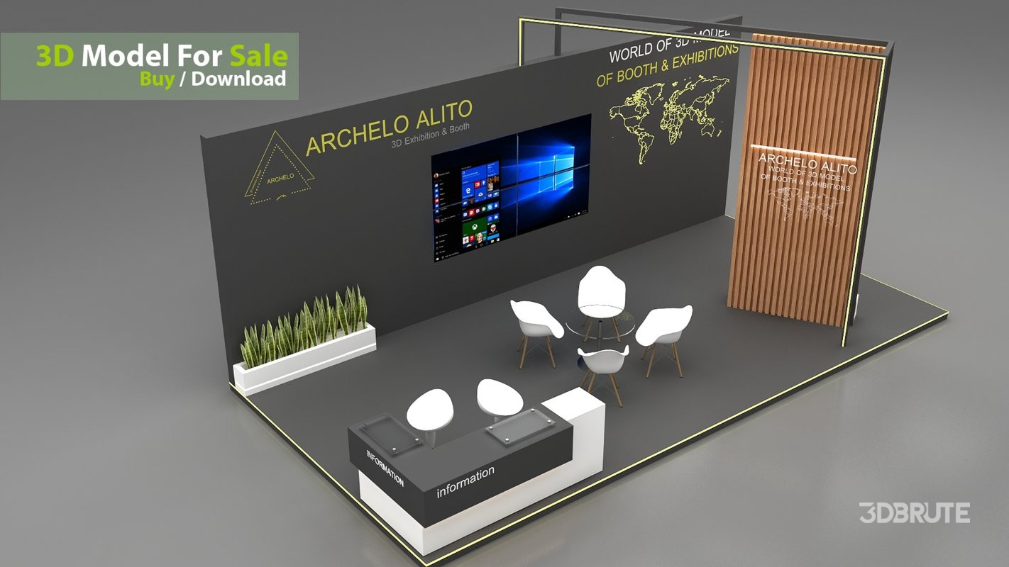 3d kiosk booth exhibition Image 5