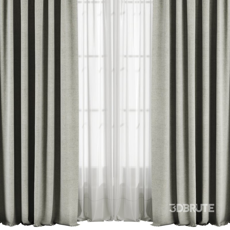 Silk and Cotton Curtain Set 93 Image 4