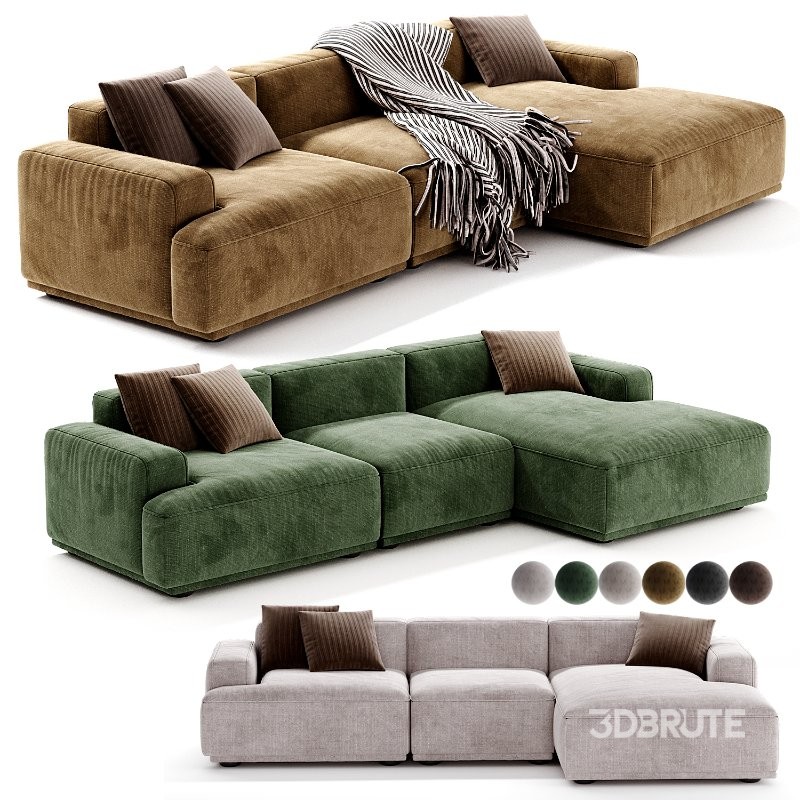 Muuto Connect Soft Modular Sofa 3 Seater Image 4