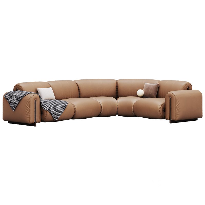 Colle Sectional Sofa With Corner On Right Side By Natuzzi Image 2