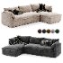 Shelter 2 Piece Sleeper Sectional Storage Chaise - Thumbnail 2
