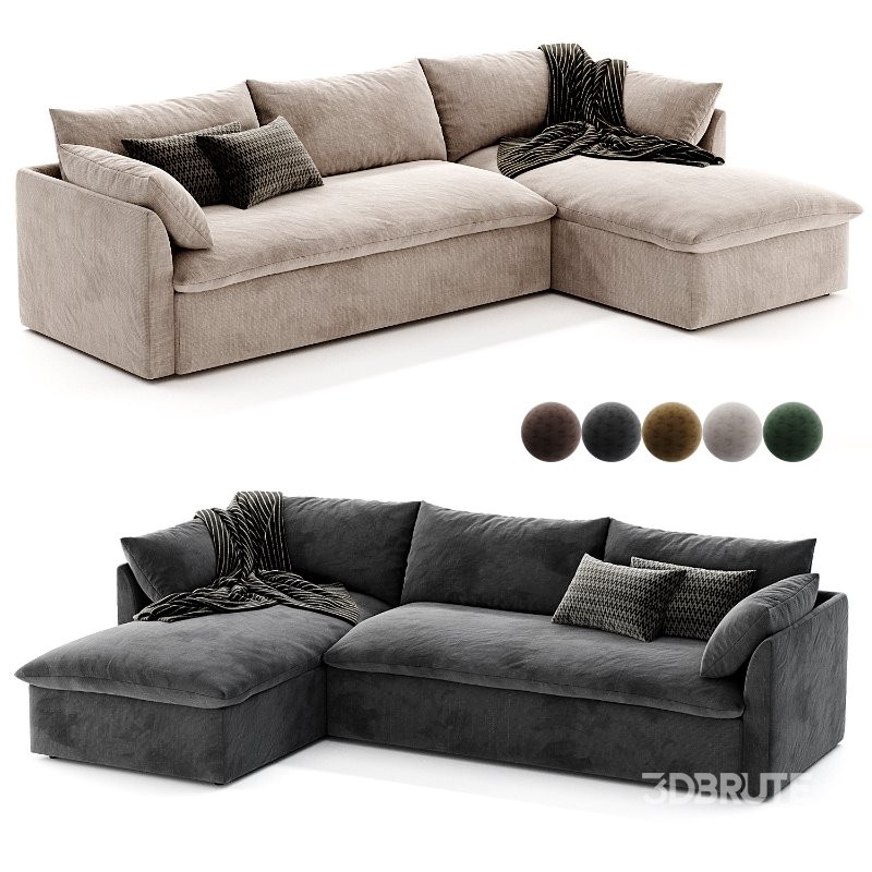 Shelter 2 Piece Sleeper Sectional Storage Chaise Image 2
