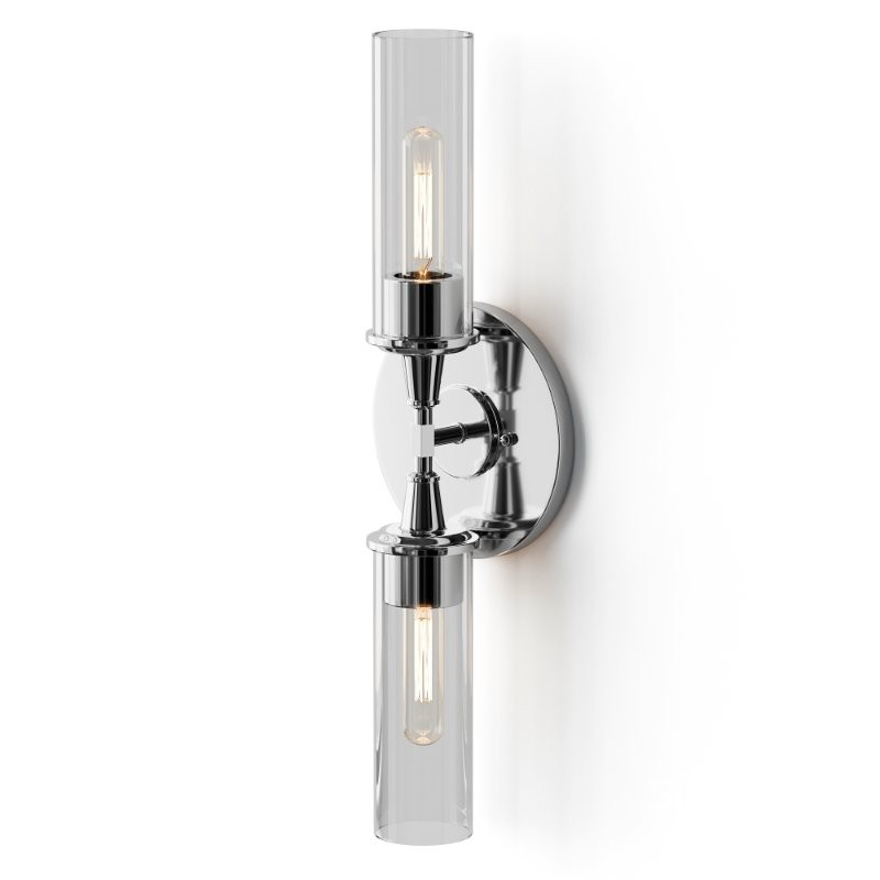 Double Bullet Glass Sconce Image 4